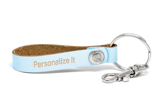 Loop Keychain - Blue (engraved)
