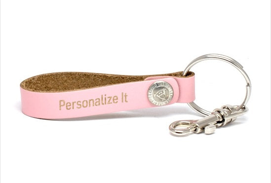 Loop Keychain - Pink (engraved)