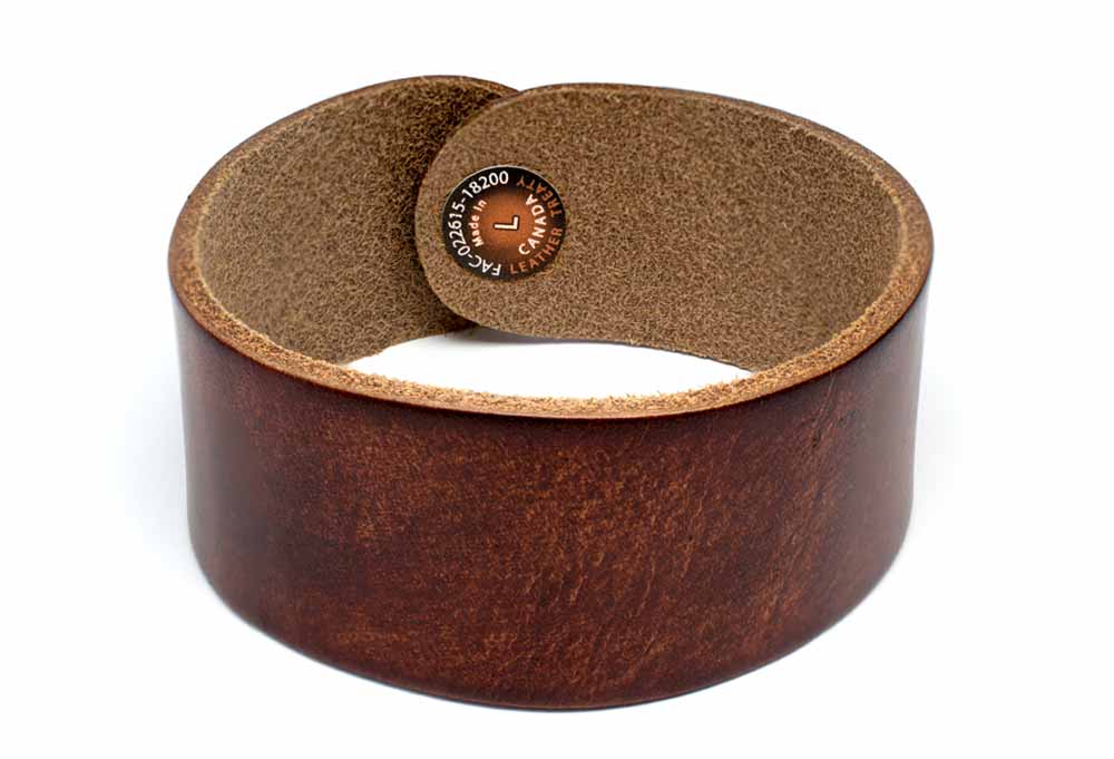 Round Edge Cuff - Brown