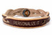 Braided Worn Edge Bracelet - Brown (engraved)