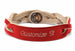 Braided Bracelet - Red Rose (engraved)
