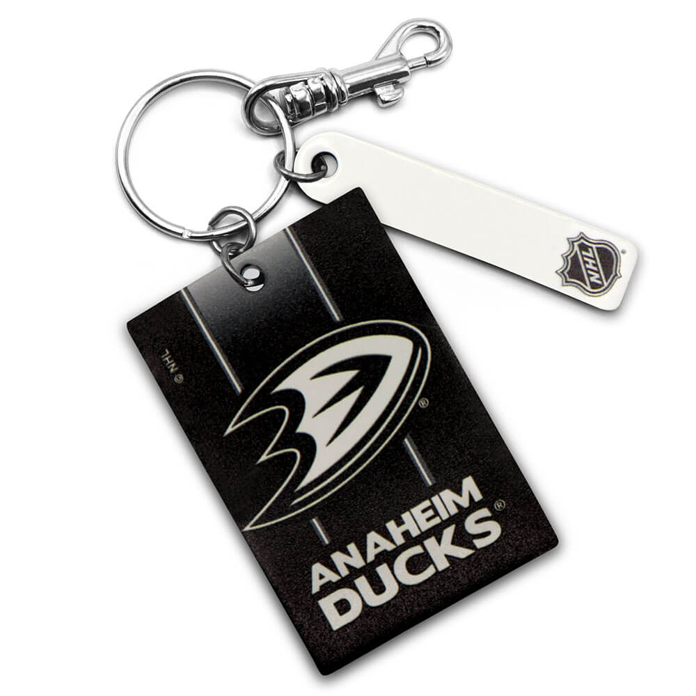 Anaheim Ducks Rectangle Key Ring Keychain