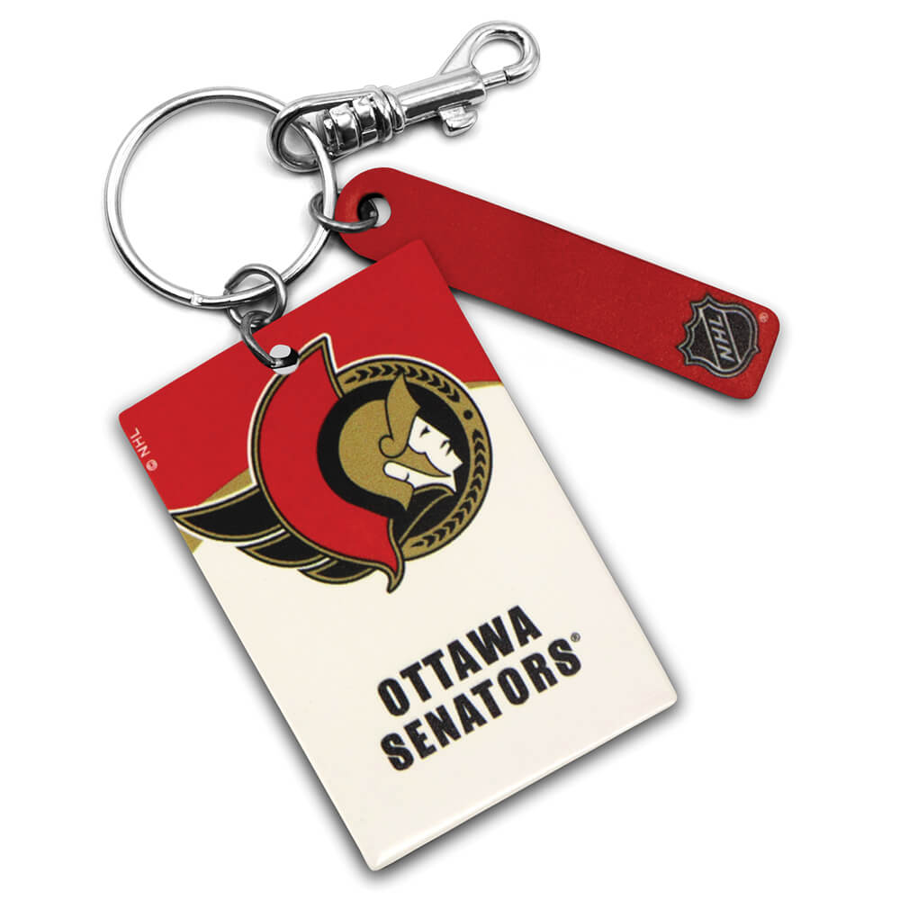 Ottawa Senators Rectangle Key Ring Keychain