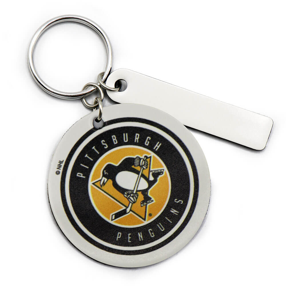 Pittsburgh Penguins Round Key Ring Keychain