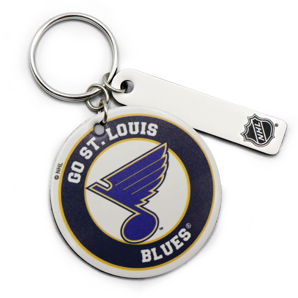St. Louis Blues Aluminum Metal Key Ring - St. Louis Sports Shop