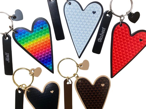 Heart Keychains