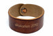 Round Edge Cuff - Brown (engraved)