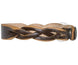 Braided Worn Edge Bracelet - Brown (side view showing braiding)