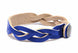 Braided Bracelet - Royal Blue (side view showing braiding)