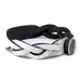 Braided Bracelet - White/Black (side view showing braiding)